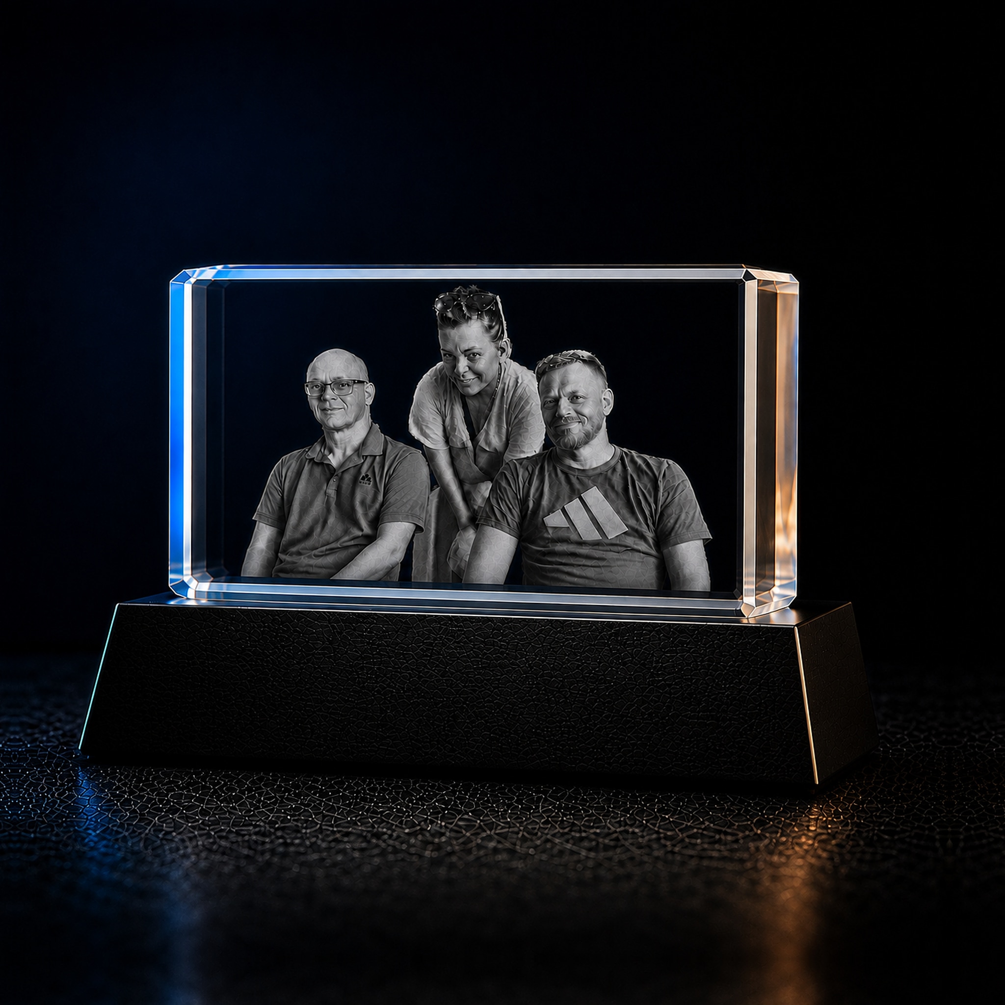 Personalized 3D Classic Crystal with custom laser-engraved photo